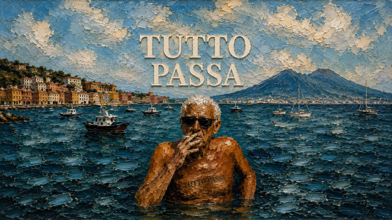 Resultado transformado en pintura al óleo con impasto
